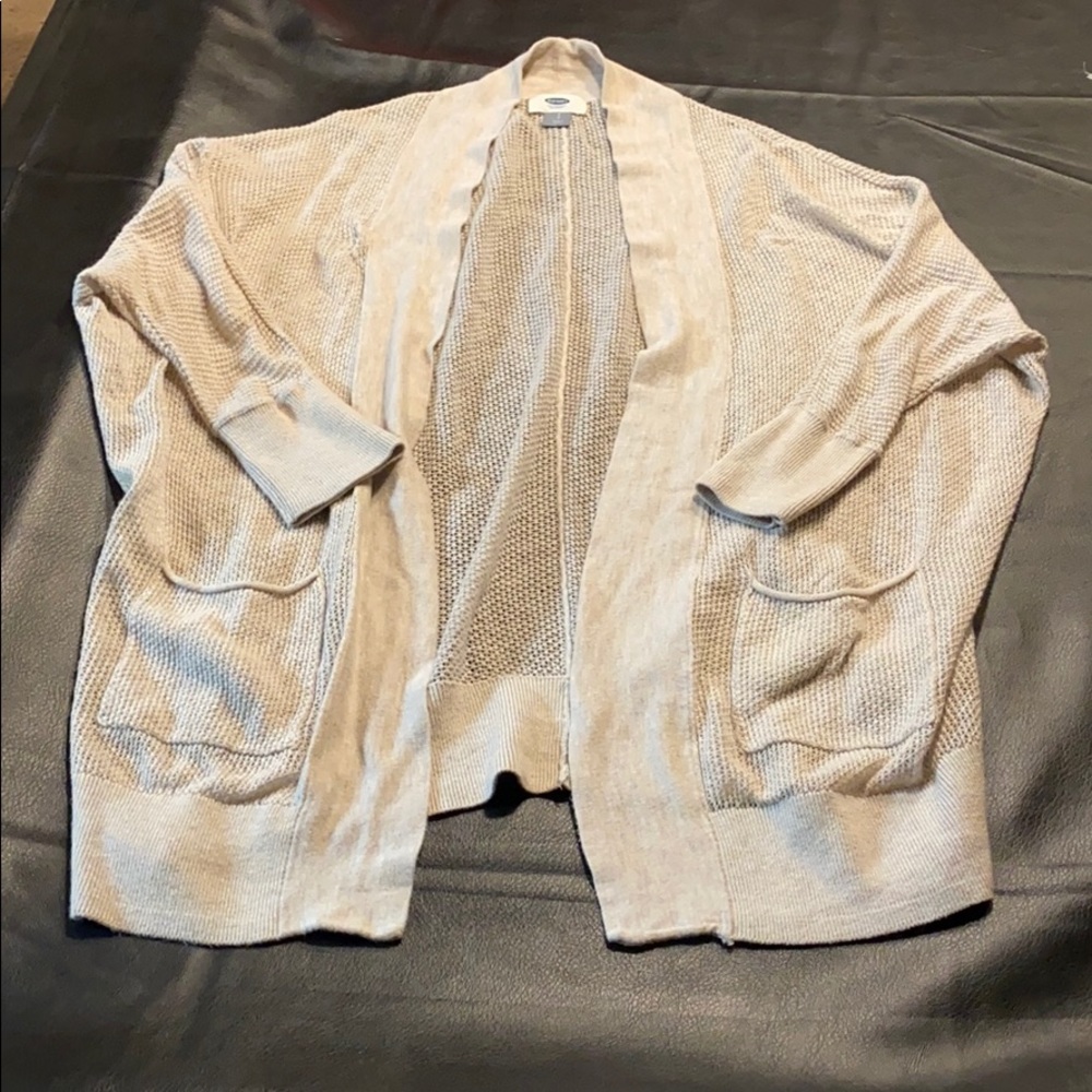Cream colored cardigan